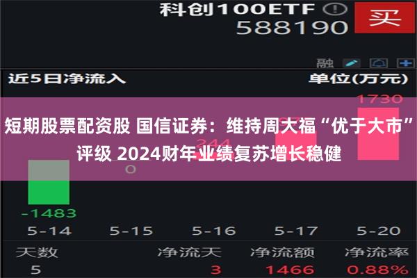 短期股票配资股 国信证券：维持周大福“优于大市”评级 2024财年业绩复苏增长稳健