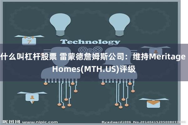 什么叫杠杆股票 雷蒙德詹姆斯公司：维持Meritage Homes(MTH.US)评级